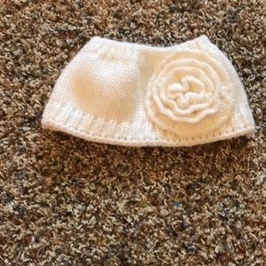 Ivory crocheted toddler beanies!